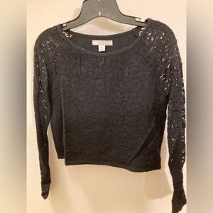 Adam Levine Black Lace Blouse